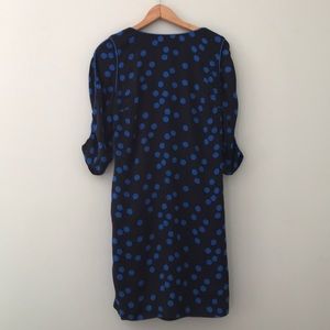 Boden polka dot 3/4 sleeve Sheath dress size 12